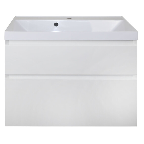 Тумба подвесная с раковиной Azario Velluto 80 см CS00088603, белый матотвый - фото 3