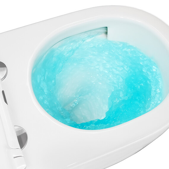 Унитаз подвесной Azario Nemi AZ-1293WH с крышкой микролифт (система смыва Торнадо) - фото 10