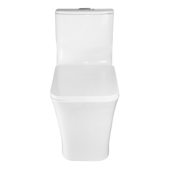 Унитаз-моноблок безободковый Azario Stoun AZ-1109 с тонкой крышкой микролифт - фото 6