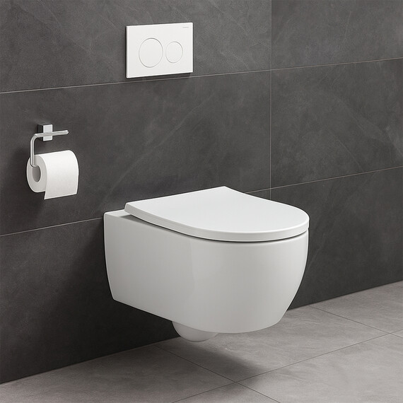 Унитаз подвесной Azario Nemi AZ-1293WH с крышкой микролифт (система смыва Торнадо) - фото 16