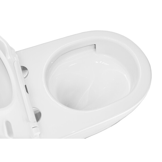 Унитаз подвесной Azario Nemi AZ-1293WH с крышкой микролифт (система смыва Торнадо) - фото 9