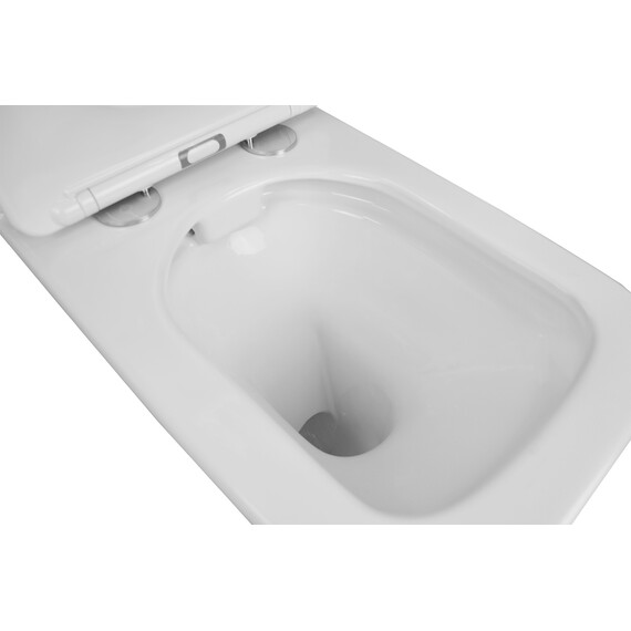 Унитаз-компакт безободковый Azario Formal AZ-1353B с крышкой микролифт - фото 6