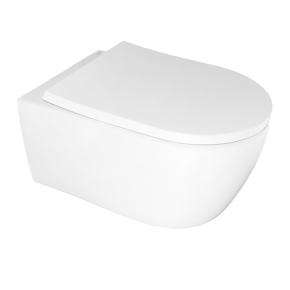 Унитаз подвесной Azario Nemi AZ-1293WH с крышкой микролифт (система смыва Торнадо) - фото 3