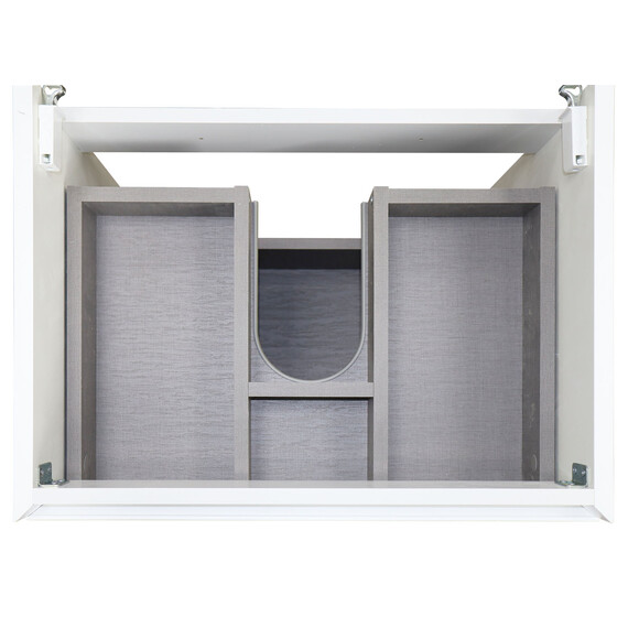 Тумба подвесная с раковиной Azario Velluto 60 см CS00088601, белый матотвый - фото 4