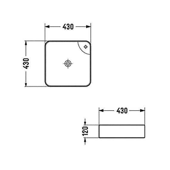Раковина-чаша Azario 43 см AZ-2194 - фото 4