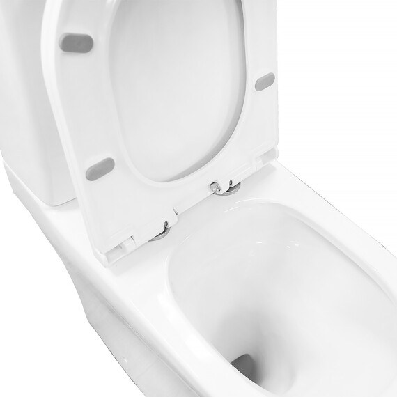 Унитаз-компакт безободковый Azario Tesoro AZ-8501 с крышкой микролифт (система смыва Торнадо) - фото 6