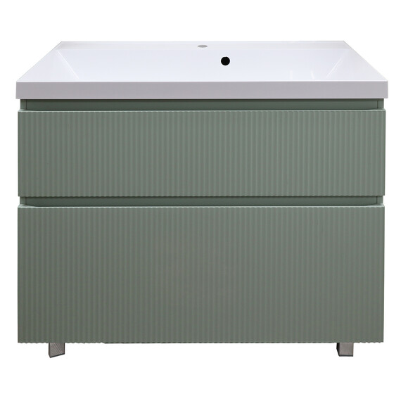 Тумба напольная с раковиной Azario Viola 100/2H 100 см CS00097145, фисташковый - фото 3