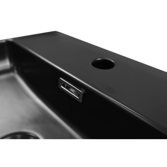 Раковина подвесная Azario 42 см AZ-2177-MB, черный матовый - фото 3