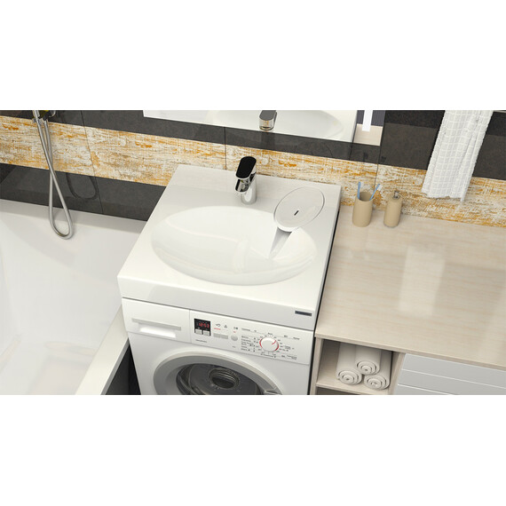 Раковина над стиральной машиной Azario Estet 60 см CS00082259 - фото 4