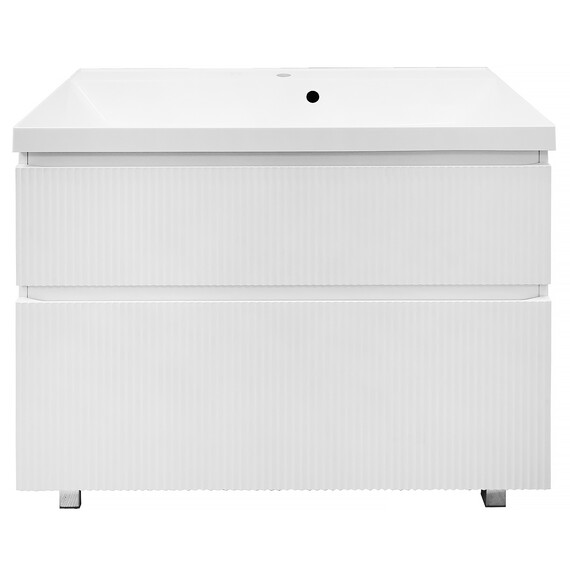 Тумба напольная с раковиной Azario Viola 100/2H 100 см CS00097146, белый матовый - фото 3