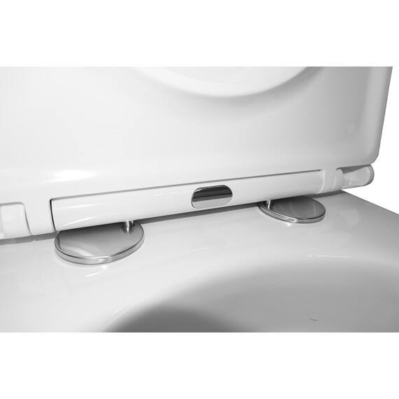 Унитаз-компакт безободковый Azario Grado AZ-2141 UQ1 с крышкой микролифт - фото 7