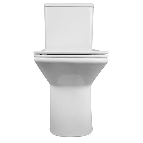 Унитаз-компакт безободковый Azario Formal AZ-1353B с крышкой микролифт - фото 7