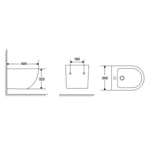 Биде подвесное Azario Grado AZ-0046F - фото 9
