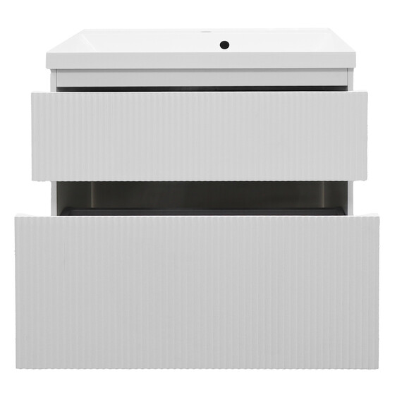 Тумба напольная с раковиной Azario Viola 80/2H 80 см CS00097140, белый матовый - фото 4