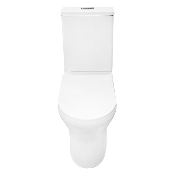 Унитаз-компакт безободковый Azario Tesoro AZ-8501 с крышкой микролифт (система смыва Торнадо) - фото 2