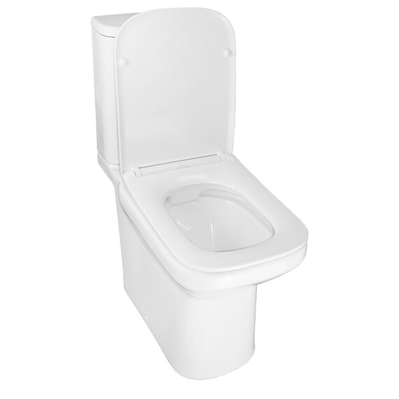 Унитаз-компакт безободковый Azario Wandy AZ-56D с тонкой крышкой микролифт - фото 3