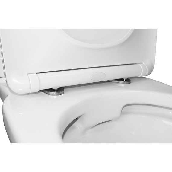 Унитаз-компакт безободковый Azario Wandy AZ-56D с тонкой крышкой микролифт - фото 7