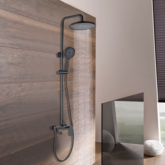 Душевая стойка Azario Arizona AZ-20BR, чёрный, Цвет производителя: чёрный - фото 6