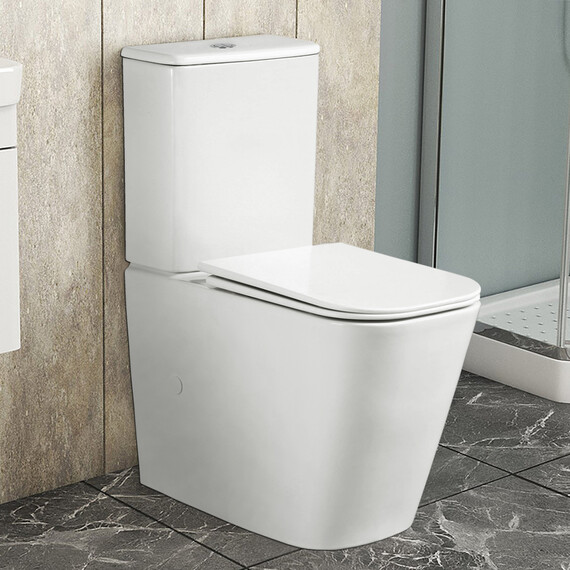 Унитаз-компакт безободковый Azario ESCONDA AZ-1255A с крышкой микролифт (система смыва торнадо) - фото 8