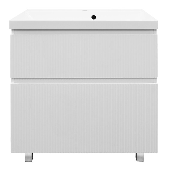 Тумба напольная с раковиной Azario Viola 80/2H 80 см CS00097140, белый матовый - фото 3