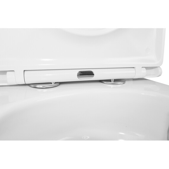 Унитаз-компакт безободковый Azario Vetro AZ-2149-UQ1 с тонкой крышкой микролифт (Система смыва Торнадо) - фото 7