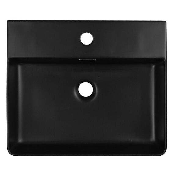 Раковина подвесная Azario 50 см AZ-2173-S-MB, черный матовый - фото 2