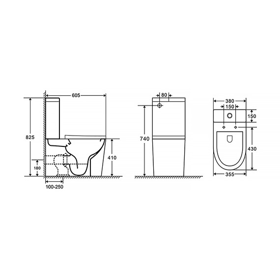 Унитаз-компакт безободковый Azario Vetro AZ-2149-UQ1 с тонкой крышкой микролифт (Система смыва Торнадо) - фото 14