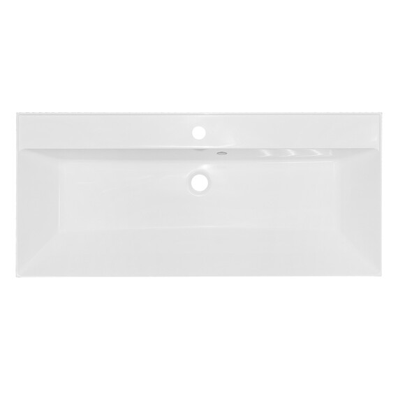 Тумба подвесная с раковиной Azario Эстима 100/2 100 см CS00094586, графит - фото 7