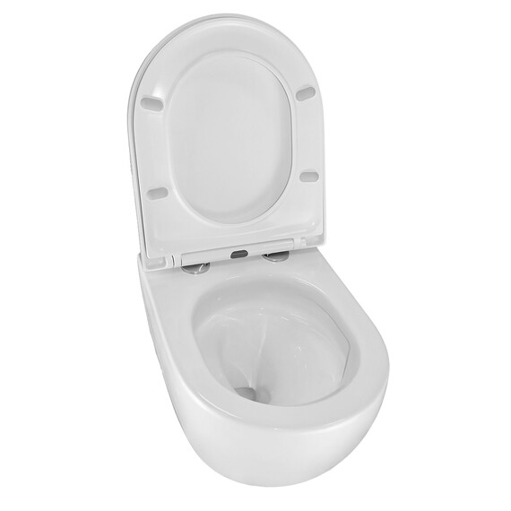 Унитаз подвесной Azario Ormi AZ-0253VD с крышкой микролифт - фото 4