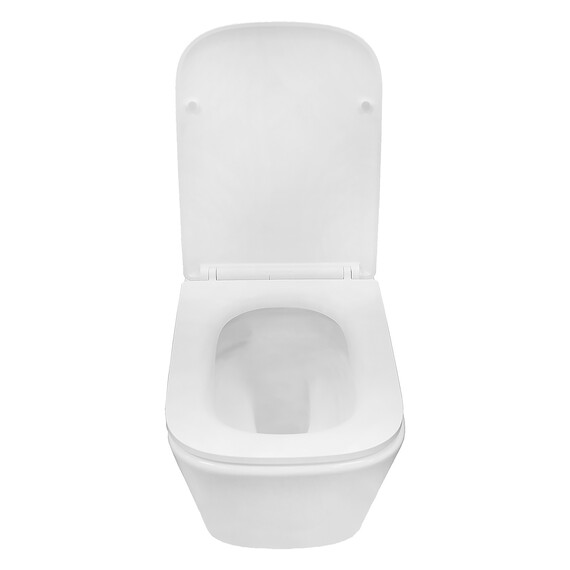 Унитаз подвесной безободковый Azario Armonia AZ-2403 с крышкой микролифт (Система смыва торнадо) - фото 4