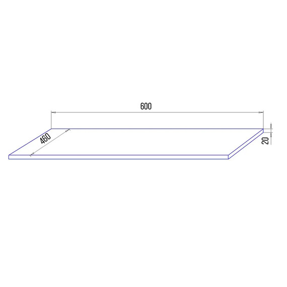 Столешница Azario Lotos 60 см CS00091638 - фото 2
