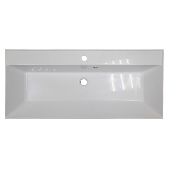 Тумба подвесная с раковиной Azario Viola 100/2H 100 см CS00097148, фисташковый - фото 6