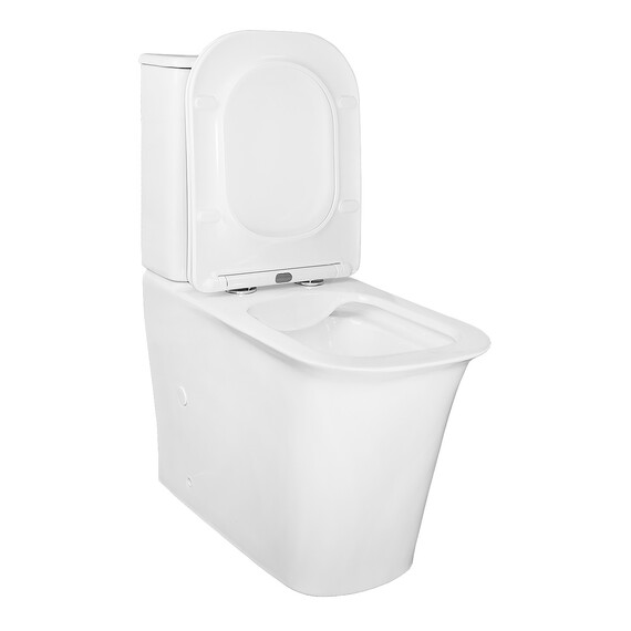 Унитаз-компакт безободковый Azario Velise AZ-1222A с крышкой микролифт - фото 4