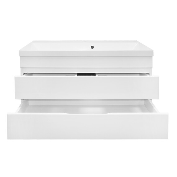 Тумба подвесная с раковиной Azario Эстима 100/2 100 см CS00094585 - фото 4