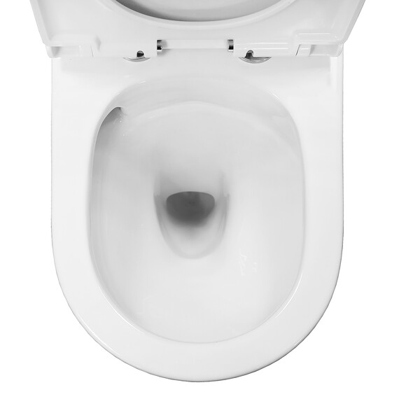 Унитаз-компакт безободковый Azario Tesoro AZ-8501 с крышкой микролифт (система смыва Торнадо) - фото 7