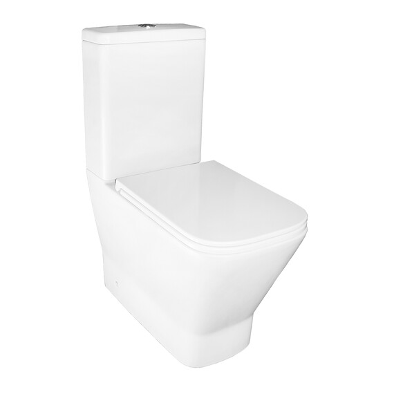 Унитаз-компакт безободковый Azario Joy AZ-2168-UQ3 с крышкой микролифт (система смыва Торнадо) - фото 2