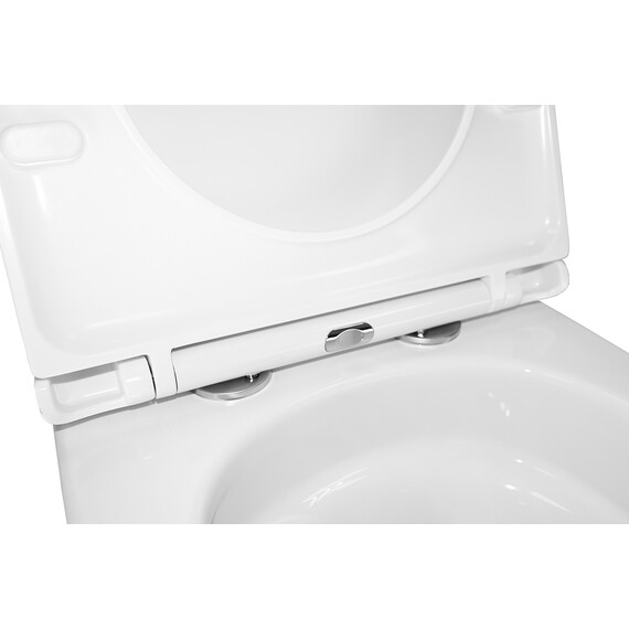 Унитаз подвесной безободковый Azario Gloria AZ-2003T с тонкой крышкой микролифт - фото 7