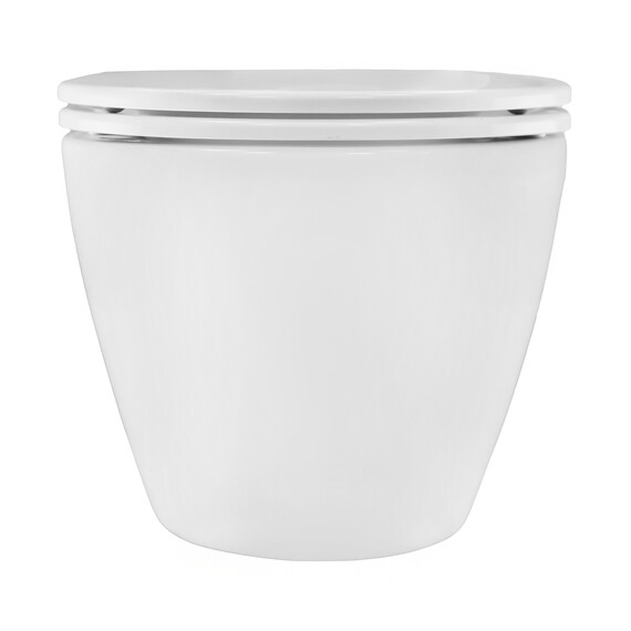 Унитаз подвесной безободковый Azario Pro PRO-0001 UQ3 с тонкой крышкой микролифт (система смыва Торнадо) - фото 12