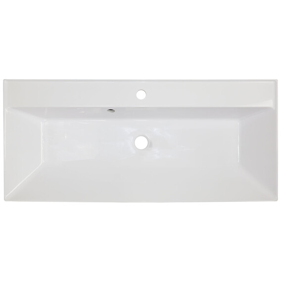 Тумба подвесная с раковиной Azario Velluto 100 см CS00088604, белый матотвый - фото 8