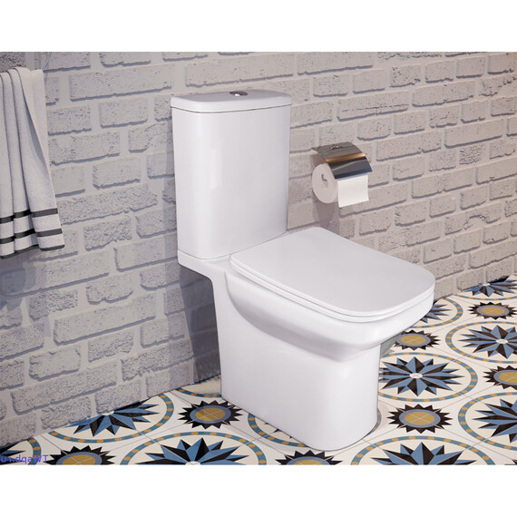 Унитаз-компакт безободковый Azario Wandy AZ-56D с тонкой крышкой микролифт - фото 16