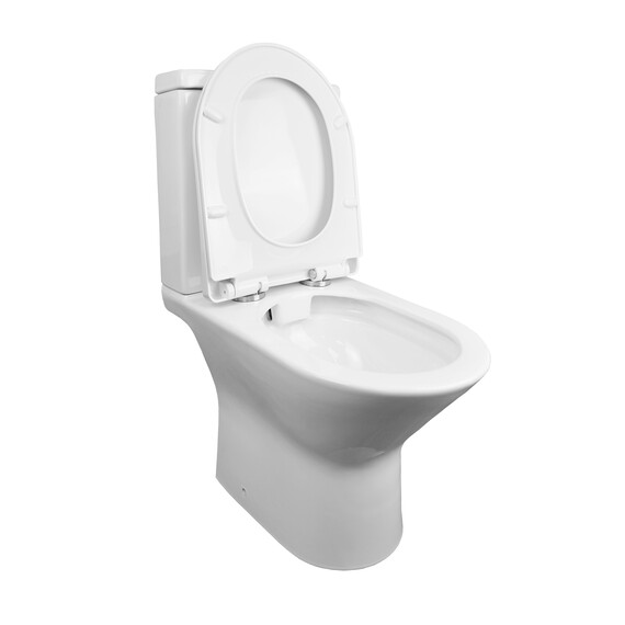 Унитаз-компакт Azario Fretta AZ-1223 с крышкой микролифт - фото 4