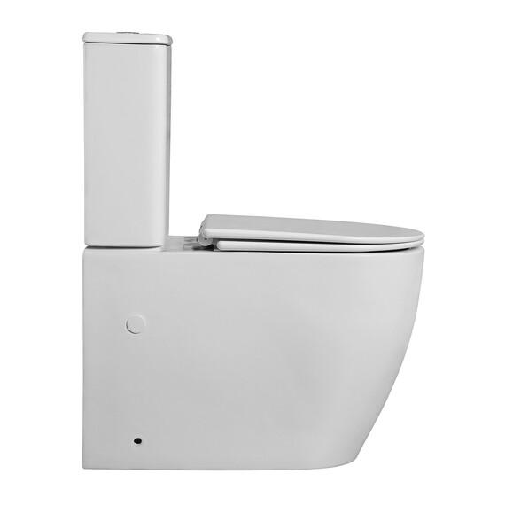 Унитаз-компакт безободковый Azario BONELLE AZ-1229A с крышкой микролифт (система смыва торнадо) - фото 6