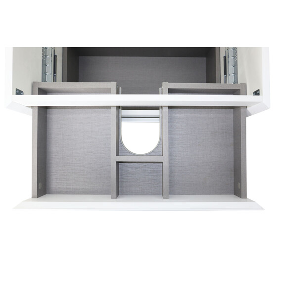 Тумба подвесная с раковиной Azario Velluto 70 см CS00088602, белый матотвый - фото 6