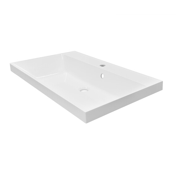 Тумба напольная с раковиной Azario Viola 80/2H 80 см CS00097140, белый матовый - фото 7