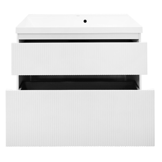 Тумба напольная с раковиной Azario Viola 100/2H 100 см CS00097146, белый матовый - фото 4