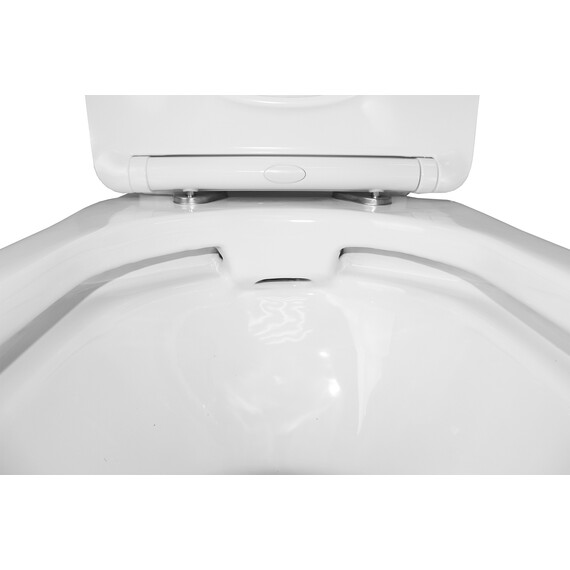 Унитаз-компакт безободковый Azario Wandy AZ-56D с тонкой крышкой микролифт - фото 6