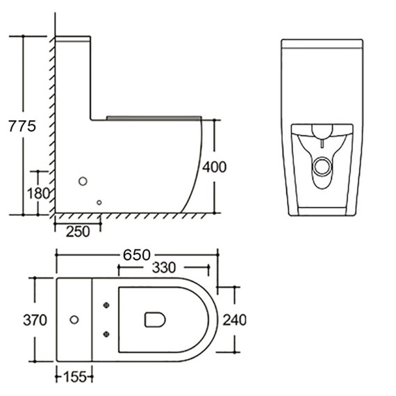 Унитаз-моноблок Azario Velluto AZ-6281 с тонкой крышкой микролифт (Система смыва Торнадо) - фото 15