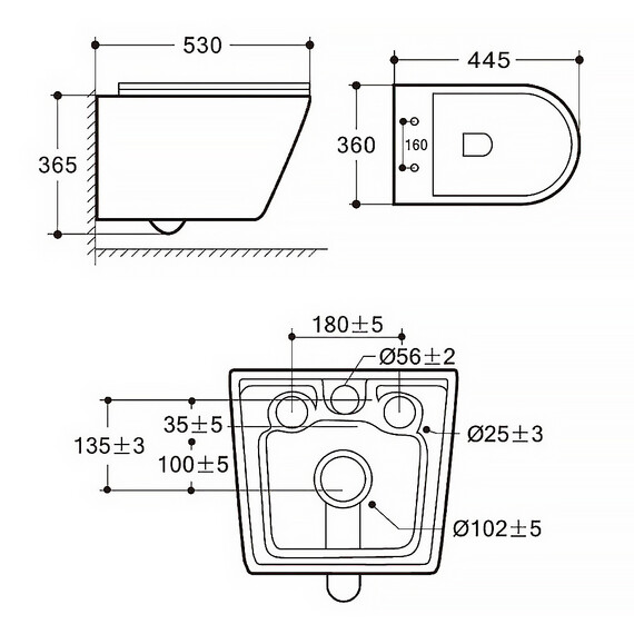 Унитаз подвесной безободковый Azario Nove AZ-9312T с тонкой крышкой микролифт - фото 16