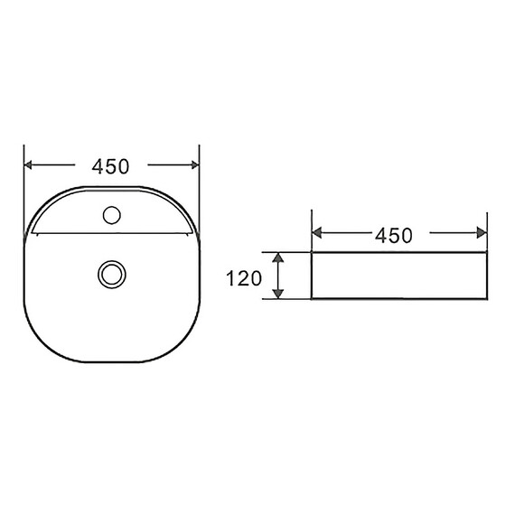 Раковина-чаша Azario 45 см AZ-2204 - фото 5