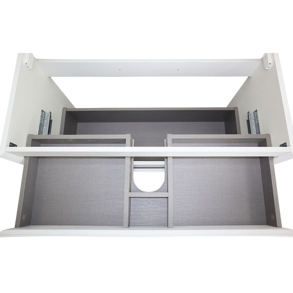 Тумба подвесная с раковиной Azario Velluto 100 см CS00088604, белый матотвый - фото 5